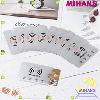 Mih ปลอกป้องกันการ์ด ป้องกันการสแกน Rfid กันขโมย 10 ชิ้น