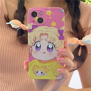 เคสโทรศัพท์มือถือ ซิลิโคน กันกระแทก ลายการ์ตูนอนิเมะเด็กผู้หญิงตัวเล็กน่ารัก สําหรับ Iphone 14 11 12 13 PRO MAX 13ProMax 12 13pro 11 14pro