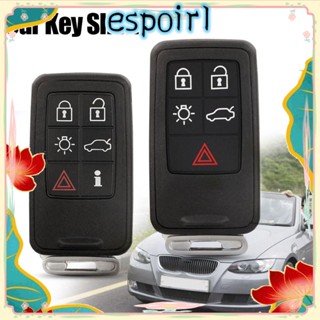 Espo เคสกุญแจรีโมตรถยนต์ ABS 5/6 สีดํา สําหรับ Volvo S60L XC60 S80L V60 V40