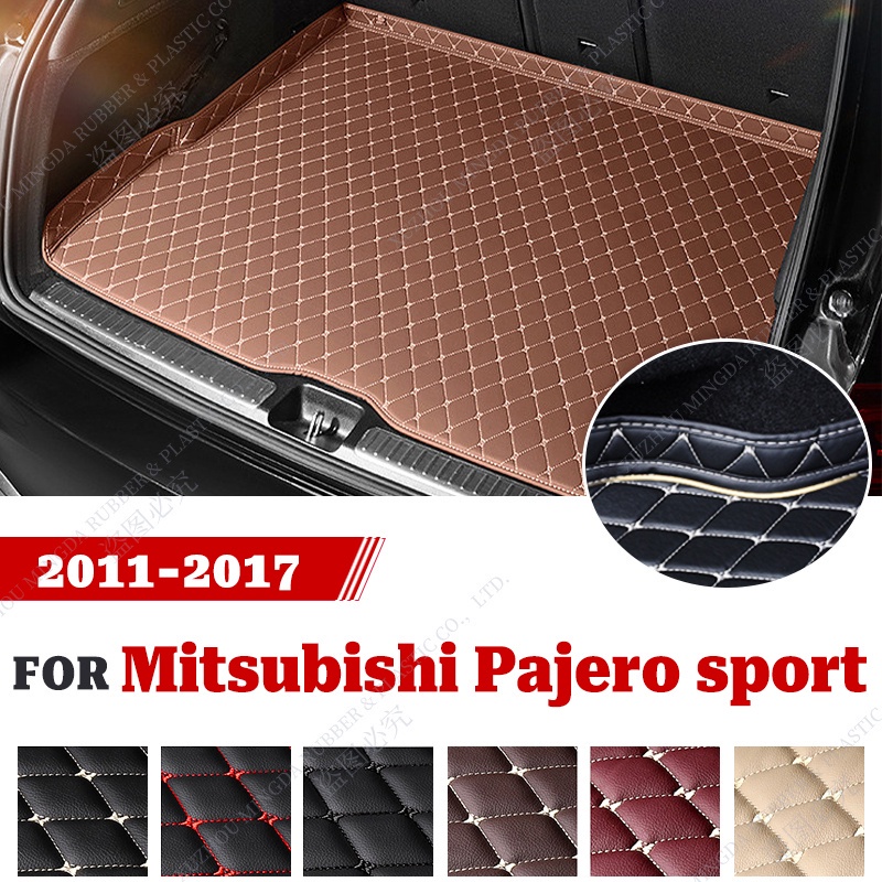 Rhd LUTEHIL พรมหนัง คุณภาพสูง สําหรับ Mitsubishi Pajero Sport 2011 2012 2013 2014 2015 2016 2017
