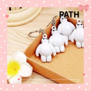 Path พวงกุญแจ ลายการ์ตูน Baymax Kawaii น่ารัก สีขาว สําหรับเด็ก