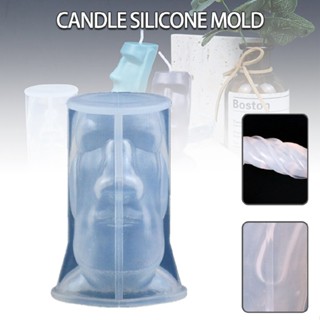 New Silicone Giant Stone Statue Candle Mold DIY Resin Home Decors Cake Moulds