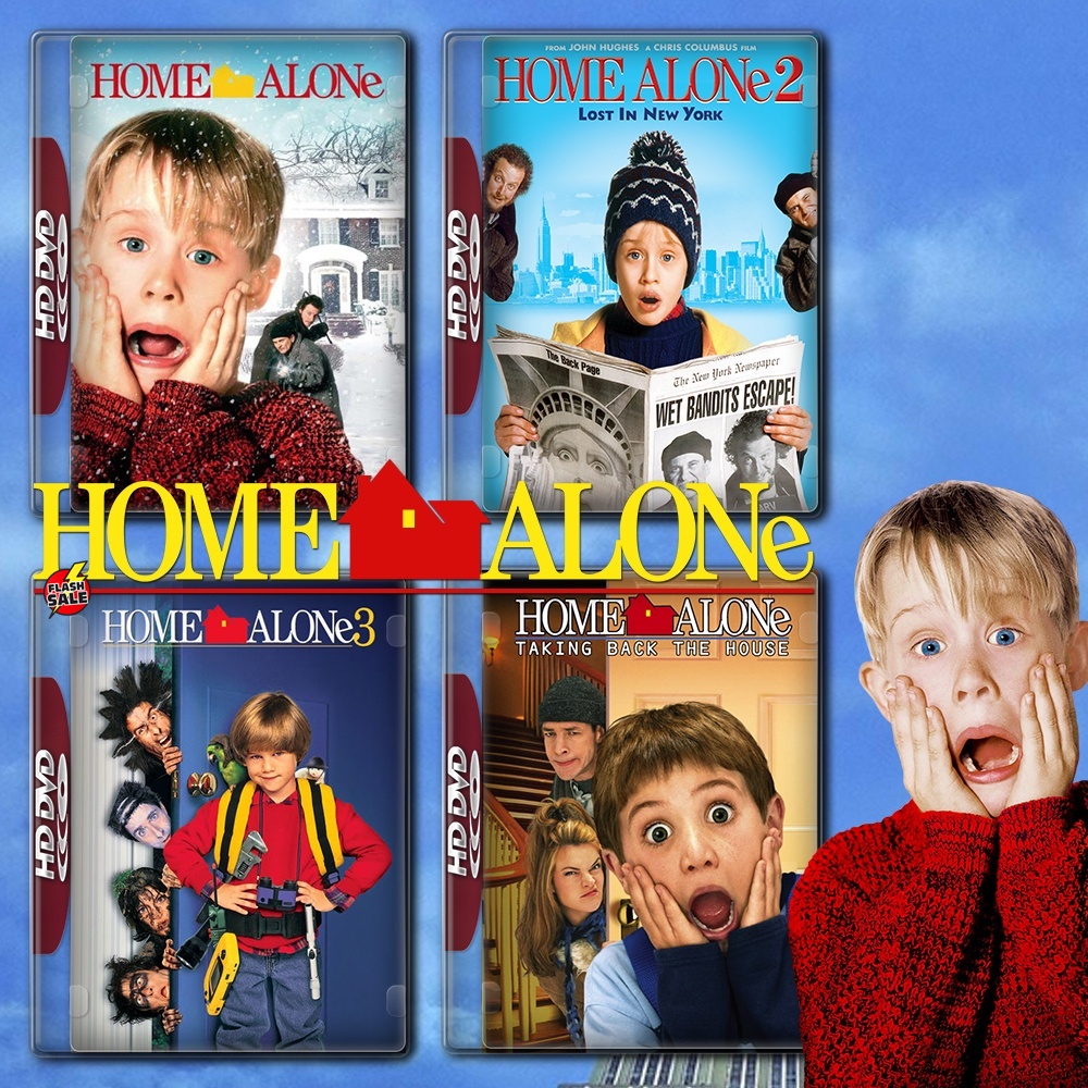 DVD ดีวีดี Home Alone โดดเดี่ยวผู้น่ารัก ภาค 1-4 DVD Master เสียงไทย (เสียง ไทย/อังกฤษ ซับ ไทย/อังกฤษ ( ภาค 1 กับ 4 เสีย