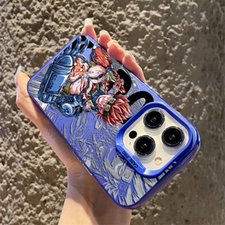 เคสโทรศัพท์มือถือ แบบแข็ง ผิวด้าน ลายการ์ตูนลูฟี่ พรีเมี่ยม สําหรับ iphone 11 12 13 14 Pro Max 14Plus ip 12promax 13promax