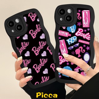 เคสโทรศัพท์มือถือ แบบนิ่ม ลายการ์ตูนบาร์บี้ และตัวอักษร สําหรับ Realme C35 C53 C33 C30 C12 C15 C21Y C25Y C17 C25s C11 C20 C55 6i 8i 5 7i 5s 8 5i 8Pro C25 7 9i 10 9 Pro+ C3 เคส