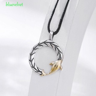 Bluevelvet สร้อยคอ จี้คู่รัก นําโชค หรูหรา สร้างสรรค์ เครื่องประดับแฟชั่น