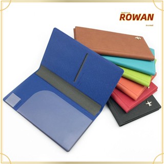 Rowans ปกหนัง PU อเนกประสงค์ สําหรับใส่หนังสือเดินทาง บัตรประจําตัวประชาชน เดินทาง