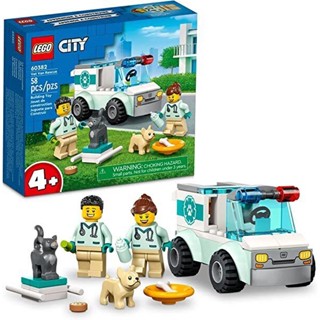 Lego City Vet Van Rescue 60382 ชุดของเล่นตัวต่อ ส่งไว