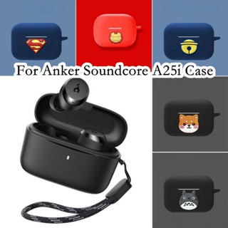 【Ĕĕ】เคสหูฟัง แบบนิ่ม ลายการ์ตูนมินิมอล สําหรับ Anker Soundcore A25i Anker Soundcore A25i