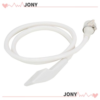 Jy1 สายฝักบัวอาบน้ํา พลาสติก 1.5 ม. แบบพกพา พร้อมอะแดปเตอร์ก๊อกน้ํา สีขาว