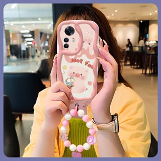 interest For Girls Phone Case For Redmi K50 Ultra/Xiaomi 12T trend lovely Wave border dustproof romantic three-dimensional