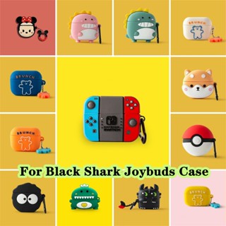 พร้อมส่ง! เคสหูฟัง แบบนิ่ม ลายการ์ตูนฉลาม สีดํา สําหรับ Black Shark Joybuds