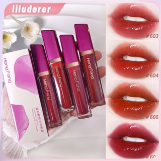 Hengfang Water Gloss Lip Glaze Mirror Glass ไม่ใช่เรื่องง่ายที่จะติดถ้วยยาวนานไม่ง่ายที่จะจางหายไป ลิปสติกโปร่งใส HO