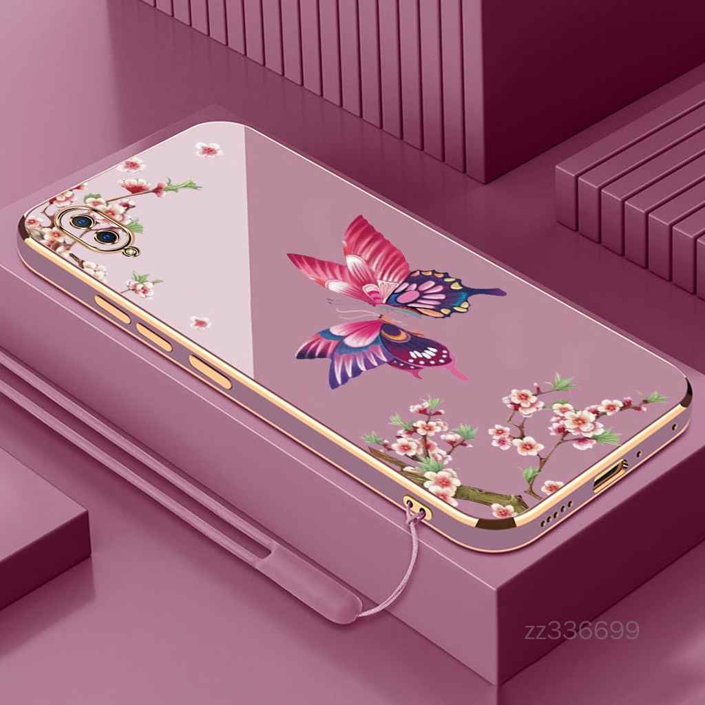 เคส VIVO Y91 Y95 VIVO Y91C Y93 VIVO Y81 Y81i VIVO Y83 VIVO Y97 เคสโทรศัพท์ ชุบขอบตรง ซิลิโคน เคสโทรศ