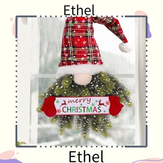 Ethel1 กิ่งไม้สนประดิษฐ์ รูปซานตาคลอส โนม สไตล์สวีเดน สําหรับตกแต่งต้นคริสต์มาส