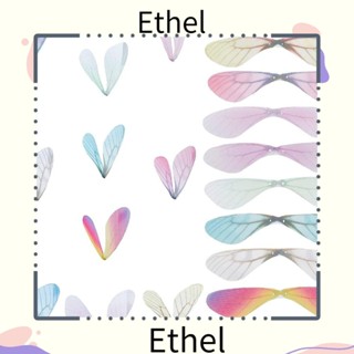 Ethel1 จี้ปีกแมลงปอประดิษฐ์ หลากสี สําหรับตกแต่งปาร์ตี้