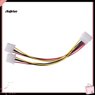 [Sy] Ide 4Pin Male to 2 Way 4Pin Female อะแดปเตอร์สายเคเบิ้ลแยกพัดลมระบายความร้อน PC