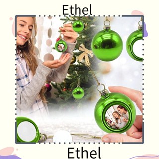 Ethel1 ลูกบอลคริสต์มาส 4 6 8 ซม. กันแตก พร้อมห่วงแขวน สําหรับตกแต่งปาร์ตี้ วันหยุด