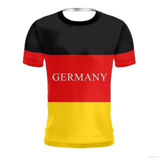 เสื้อยืดคอกลม แขนสั้น พิมพ์ลาย World Cup France Germany Morocco สไตล์สตรีท พลัสไซซ์