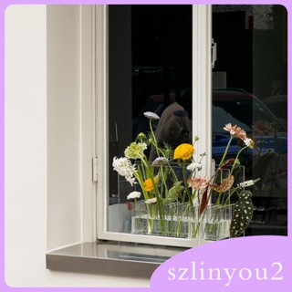 [szlinyou2] แจกันดอกไม้ ทรงสี่เหลี่ยม สําหรับตกแต่งบ้าน ฟาร์ม วันครบรอบ วันเกิด