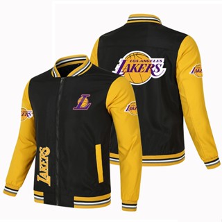 NBA LAKERS baseball uniform basketball team custom color matching thin sports windproof jacket