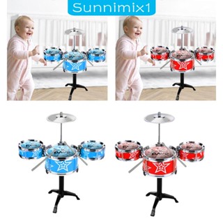 [Sunnimix1] ชุดกลองแจ๊ส ขนาดเล็ก ของเล่นสําหรับเด็ก