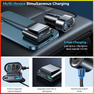 ❤ Domybest อะแดปเตอร์ชาร์จ USB Type C 5 พอร์ต 72W สําหรับ iPhone แล็ปท็อป