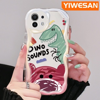 เคสโทรศัพท์มือถือแบบนิ่ม ใส กันกระแทก ลายการ์ตูนไดโนเสาร์ และหมี สีมาการอง หลากสี สําหรับ Xiaomi 12T Pro 11 Lite 5G NE 12 Lite