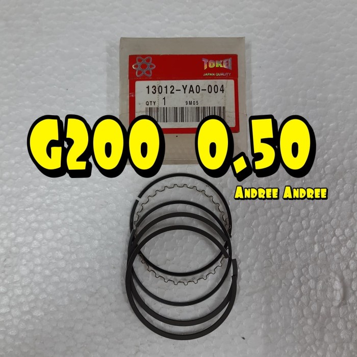 G200 ขนาด 0.50 ลูกสูบแหวน Honda G-200 G 200 ขนาด 050 - Tokei