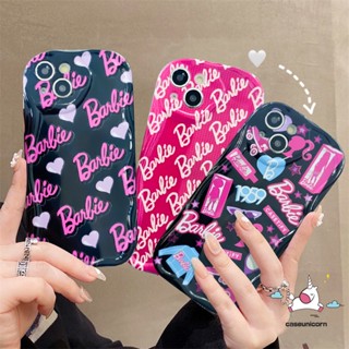 เคสโทรศัพท์มือถือแบบนิ่ม กันกระแทก ลายการ์ตูนบาร์บี้ ฉลากสติกเกอร์ภาษาอังกฤษ 3D แฟชั่น สําหรับ Infinix Hot 10Lite 9 8 Hot 30i 20 11 12 9 8 10 30 Play Smart 5 6 7 6Plus Note 12 G96