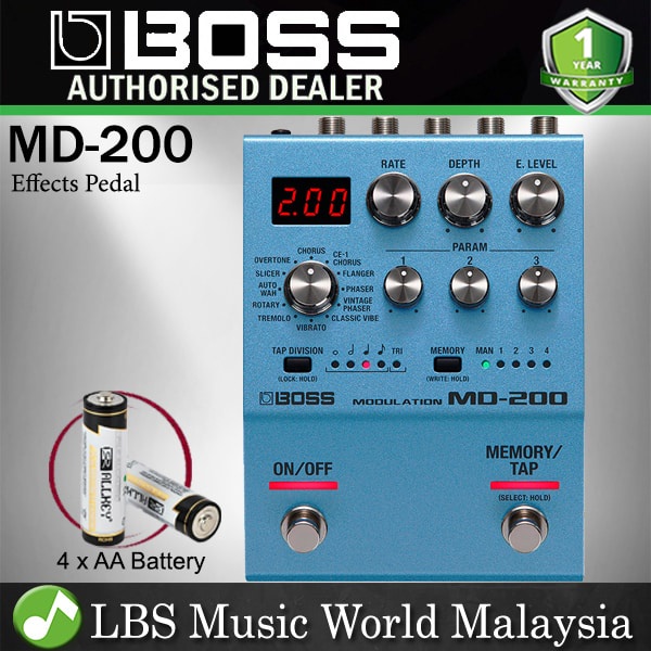 Boss MD-200 Modulation Effects Pedal พร้อมโหมด Modulation 12 โหมด (MD200)