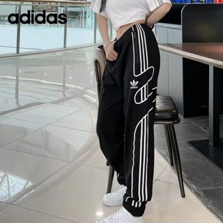 Adidas ของแท้ 100% กางเกงกีฬาลําลอง ลายทาง ทรงสลิมฟิต แฟชั่น สําหรับทุกเพศ