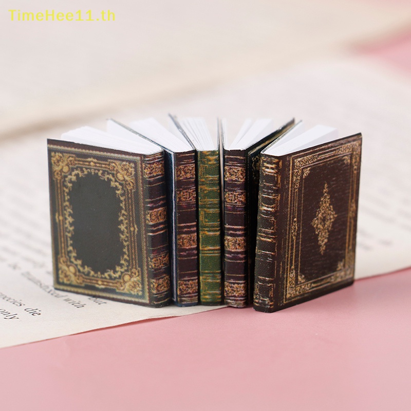 Timehee โมเดลเครื่องครัวโลหะจิ๋ว 1:12 สําหรับตกแต่งบ้านตุ๊กตา 5 ชิ้น