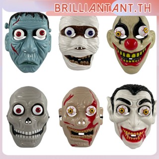 ใหม่ Halloween Horror Props Prom Party Face Mask Full Face Mask Cos หน้ากากสยองขวัญ Dress Up Vampire Face Devil Mask