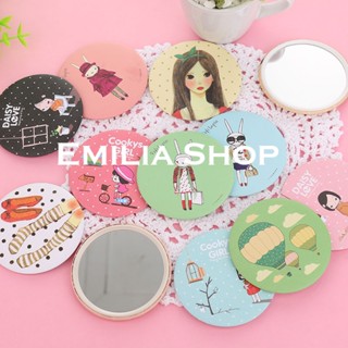 EMILIA SHOP 1 บาท ส่ง ฟรี BH&amp;SHOP กระจก กระจกพกพา น่ารักน่าใช้  สไตล์เกาหลี Comfortable Trendy สวย I92Y03S 36Z230909