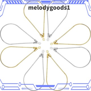 Melodygoods1 ลูกปัดทองเหลือง รูปหยดน้ํา สีเงิน สีทอง แฮนด์เมด สําหรับทําเครื่องประดับ ต่างหู สร้อยคอ ต่างหู DIY