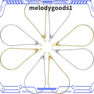 Melodygoods1 ลูกปัดทองเหลือง รูปหยดน้ํา สีเงิน สีทอง แฮนด์เมด สําหรับทําเครื่องประดับ ต่างหู สร้อยคอ ต่างหู DIY