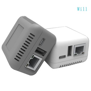 Will พอร์ตเซิร์ฟเวอร์เครือข่าย USB 2 0 10 100Mbps เป็น USB 2 0 RJ-45 LAN WiFi USB