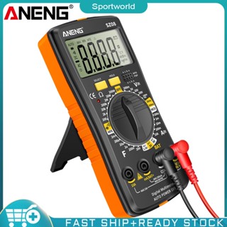 ❀sportworld【In Stock】 ANENG SZ08 LCD Diode NCV Tester Meter 2000 Counts Split Digital Multimeter