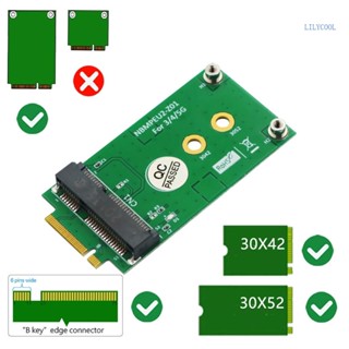 【CH*】อะแดปเตอร์แปลง Mini PCIE เป็น Key B ติดตั้งง่าย พร้อมสกรูไขควง 4 ชิ้น 1 ชิ้น