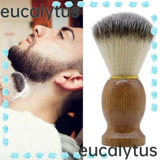 Eucalytus1 แปรงโกนหนวด ด้ามจับไม้ ทนทาน สําหรับผู้ชาย