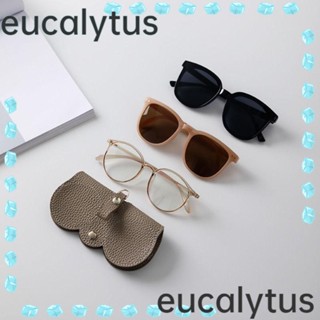 Eucalytus1 ขายดี แว่นตา หนัง PU ป้องกัน แบบพกพา