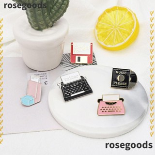 Rosegoods1 เข็มกลัด โลหะผสม สร้างสรรค์ เครื่องประดับแฟชั่น หมุดเคลือบ ตกแต่งเสื้อผ้า แจ็กเก็ต กระเป๋า ป้ายแจ็กเก็ต