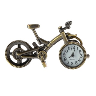 Ship tomorrow Unique Collection Bronze Alloy Bicycle Quartz Pocket Watch Pendant Necklace