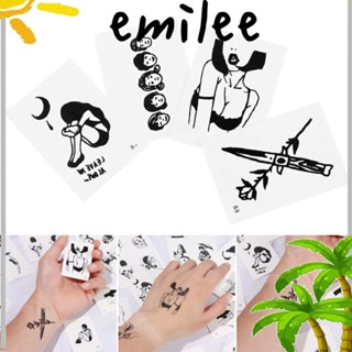 Emilee สติกเกอร์รอยสักชั่วคราว ลายศิลปะบนเรือนร่าง 100 ชิ้น