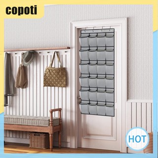 Copoti ชั้นวางรองเท้า 24 ช่อง (ผ้าไม่ทอ) พร้อมตะขอโลหะ 4 ชิ้น สําหรับบ้าน