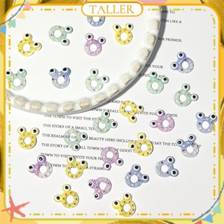 ✧Ready Stcok 50pcs Nail Art Cartoon Donut Frog Shape Series Jewelry Colorful Hollow Little Frog Eyes Resin Nail Decoration Manicure Tool For Nail Shop TALLER