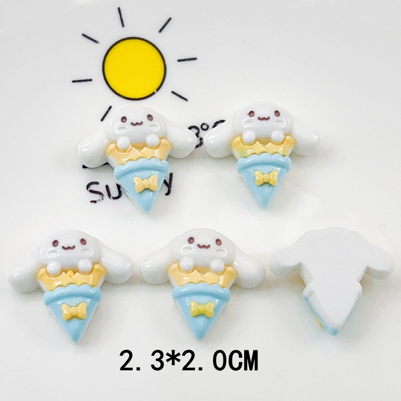 [2 #] Jibbitz Crocs สติกเกอร์เรซิ่น ลายการ์ตูนสุนัขเมโลดี้ พุดดิ้ง เค้ก ซานริโอ้ คูโรมิ แวววาว diy อุปกรณ์เสริม สําหรับทําเครื่องประดับ รองเท้า QP