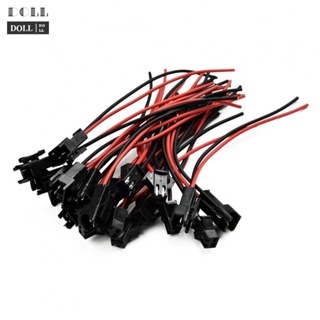 ⭐24H SHIPING ⭐New Connector Plug Head Wires Red/ Black 10cm 10pcs 2.54mm SM 2-Pin 2P Cable