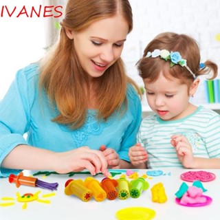 Ivanes ชุดเครื่องอัดรีดดินน้ํามัน ดินน้ํามัน 5 สี สุ่มสี 5 ชิ้น ต่อชุด DIY สําหรับเด็ก